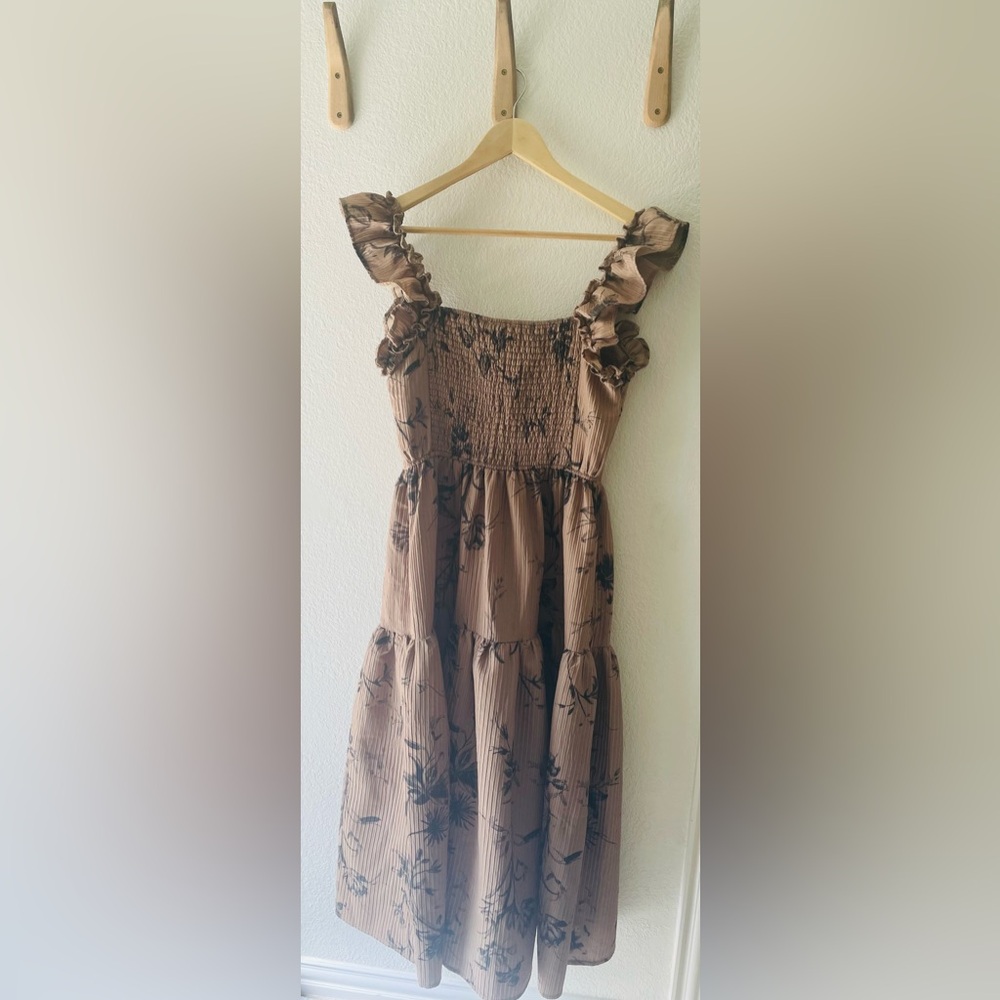 NWT Moon River Neutral Floral Sundress Size XS - Picture 3 of 4